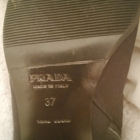 PRADA micro fiber black boot sz 7 - Picture 7 of 8